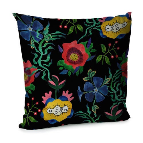 Decorative Velvet Pillowcase with Ukrainian Print 5 designs