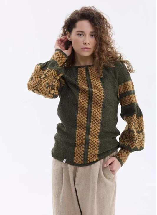 S-4XL Modern Embroidered Knitted Ukrainian Blouse A Perfect Blend of Comfort and Style