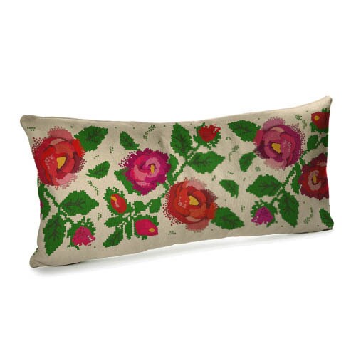 Decorative Velvet Pillow with Ukrainian Print 5 designs