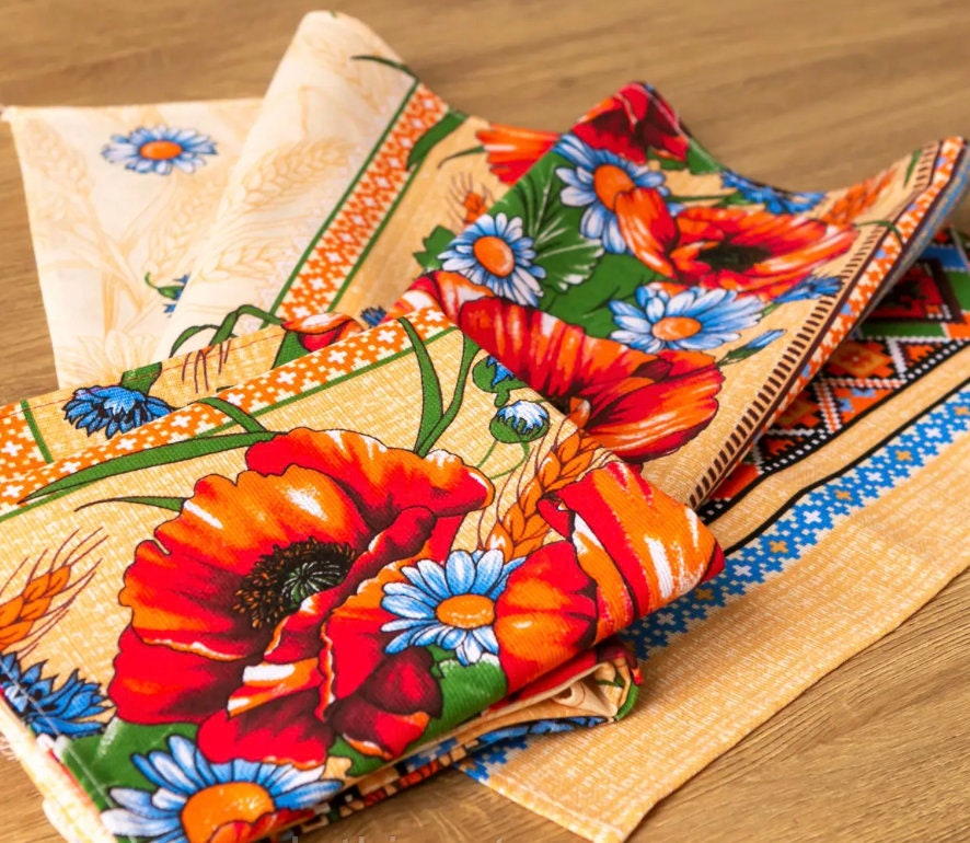 Modern Ukrainian Table Napkins Ukrainian Home Decor
