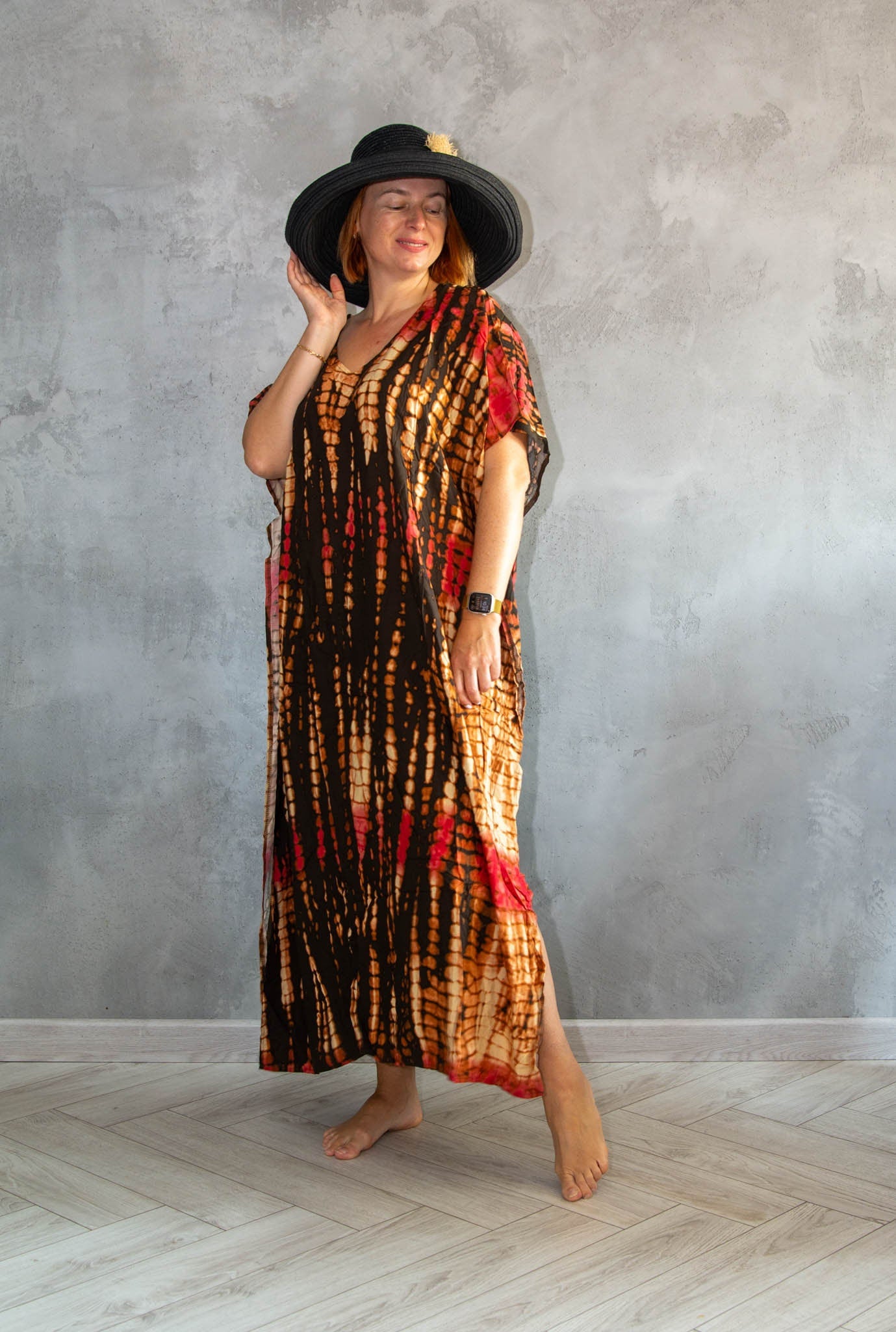 Tie Die Summer Robe Maxi Gown Home Wear Lounge Wear Summer
