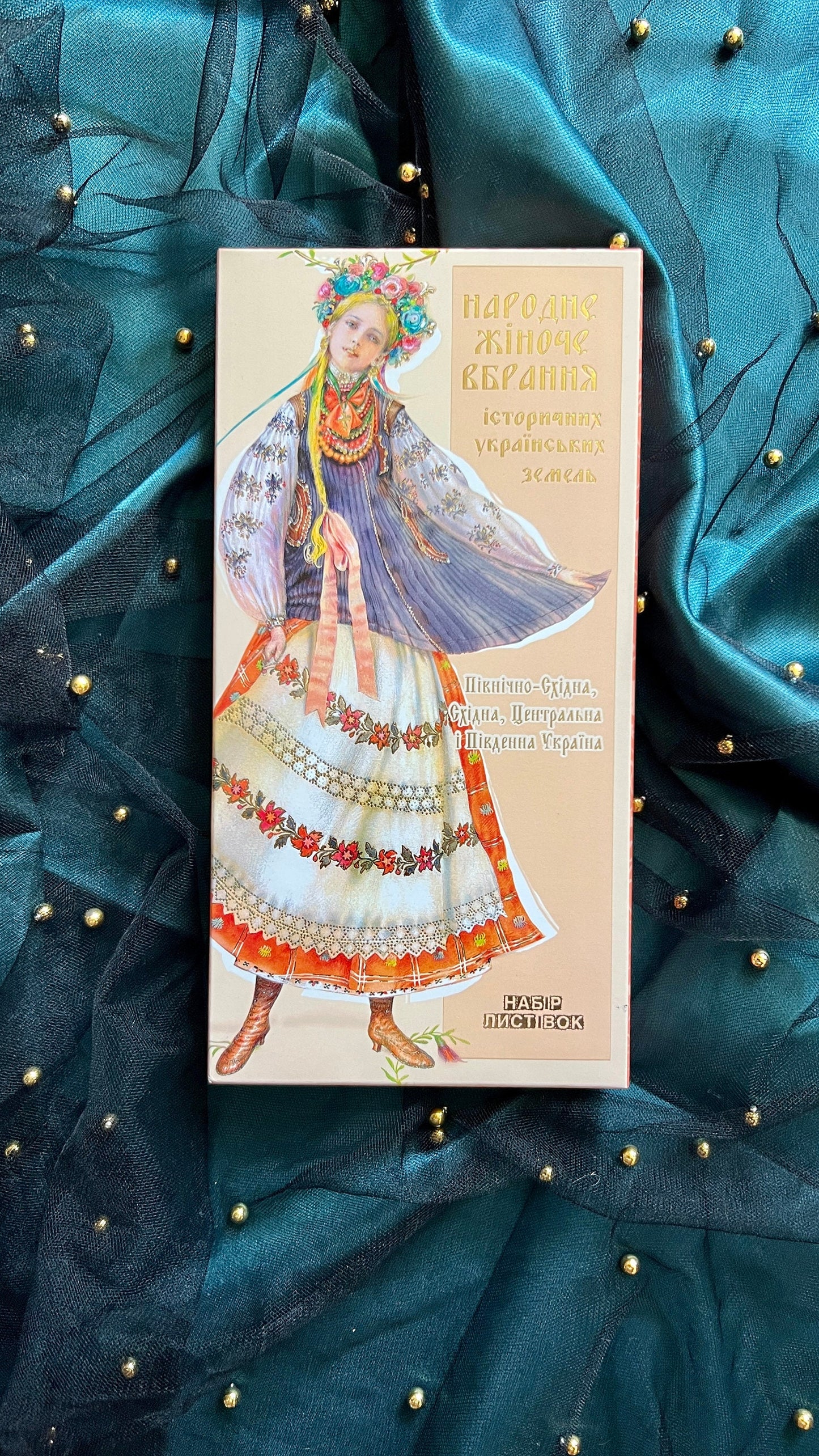 Gift Set of Ukrainian Folk Costume Postcards - Central and Southern Ukraine Ukrainian Gift Souvenir
