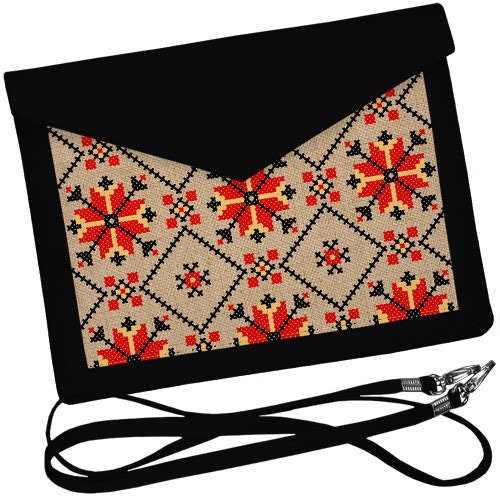 Ukrainian Crossbody Bag with Modern Ukrainian Ornament - 7 designs