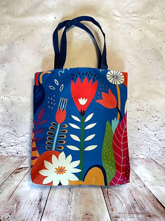 Ukrainian High-Quality Cotton Shopper Bag with Modern Ukrainian Art Print - 8 designs