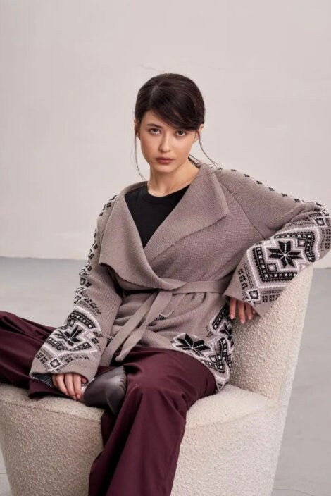 Geometric Cozy Sweater High-Quality Stylish Warm Winter Cardigan