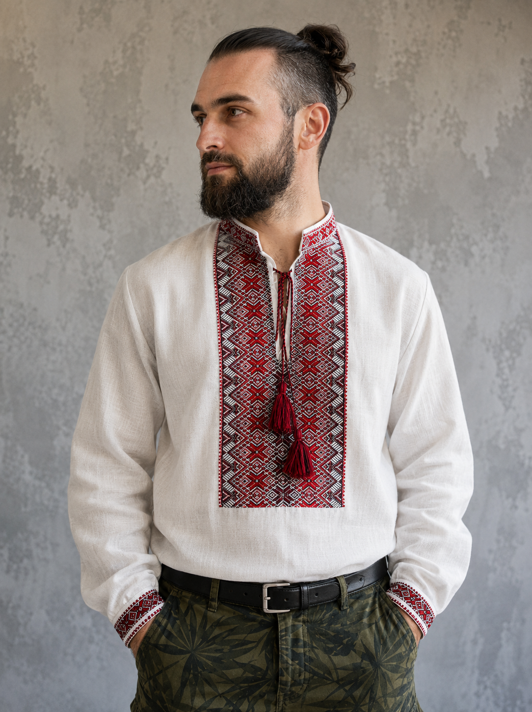 XXS - 7XL Ukrainian Embroidered Shirt Vyshyvanka Sorochka for Men