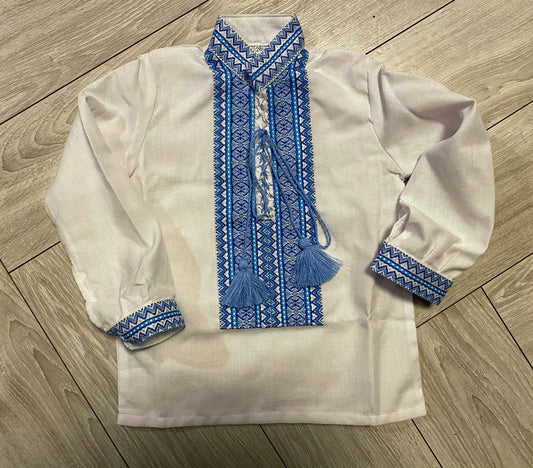 Baby Boy Vyshyvanka Shirt – Perfect for Baptisms, Birthdays & Special Occasions