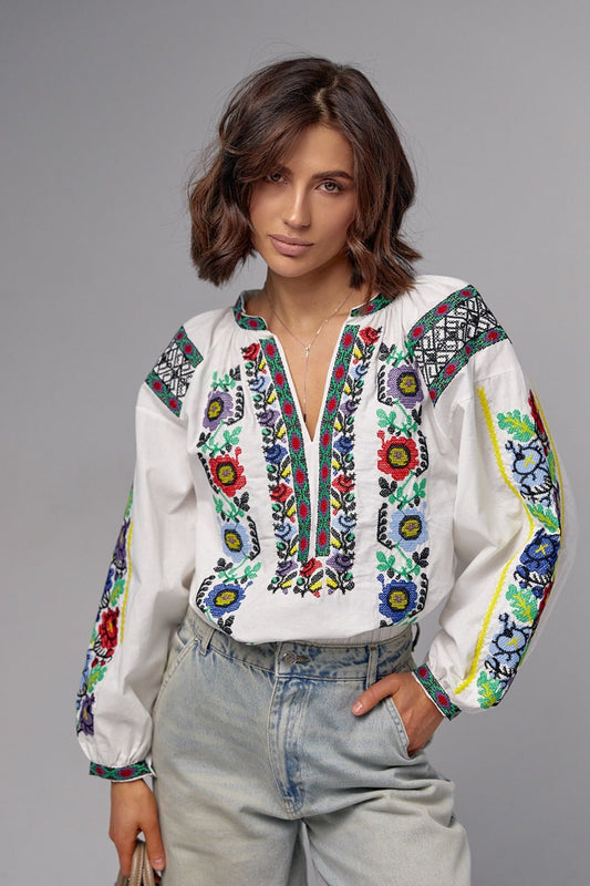 Gorgeous Embroidered Boho Blouse Vacation-Ready Boho Chic for Women