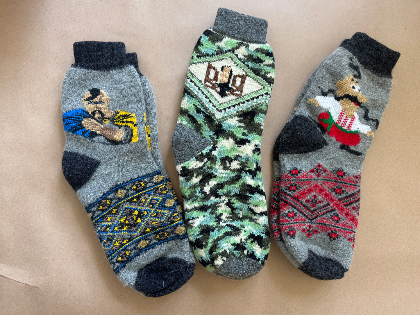 Hugge Inspired Wool Socks Warm Winter Socks from Natural Wool