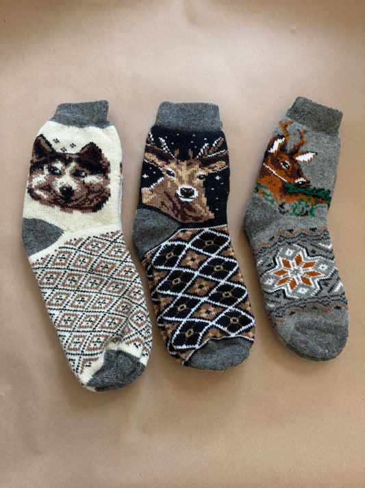 Cozy Handmade Ukrainian Wool Socks – Warm, Durable, and Culturally Inspired