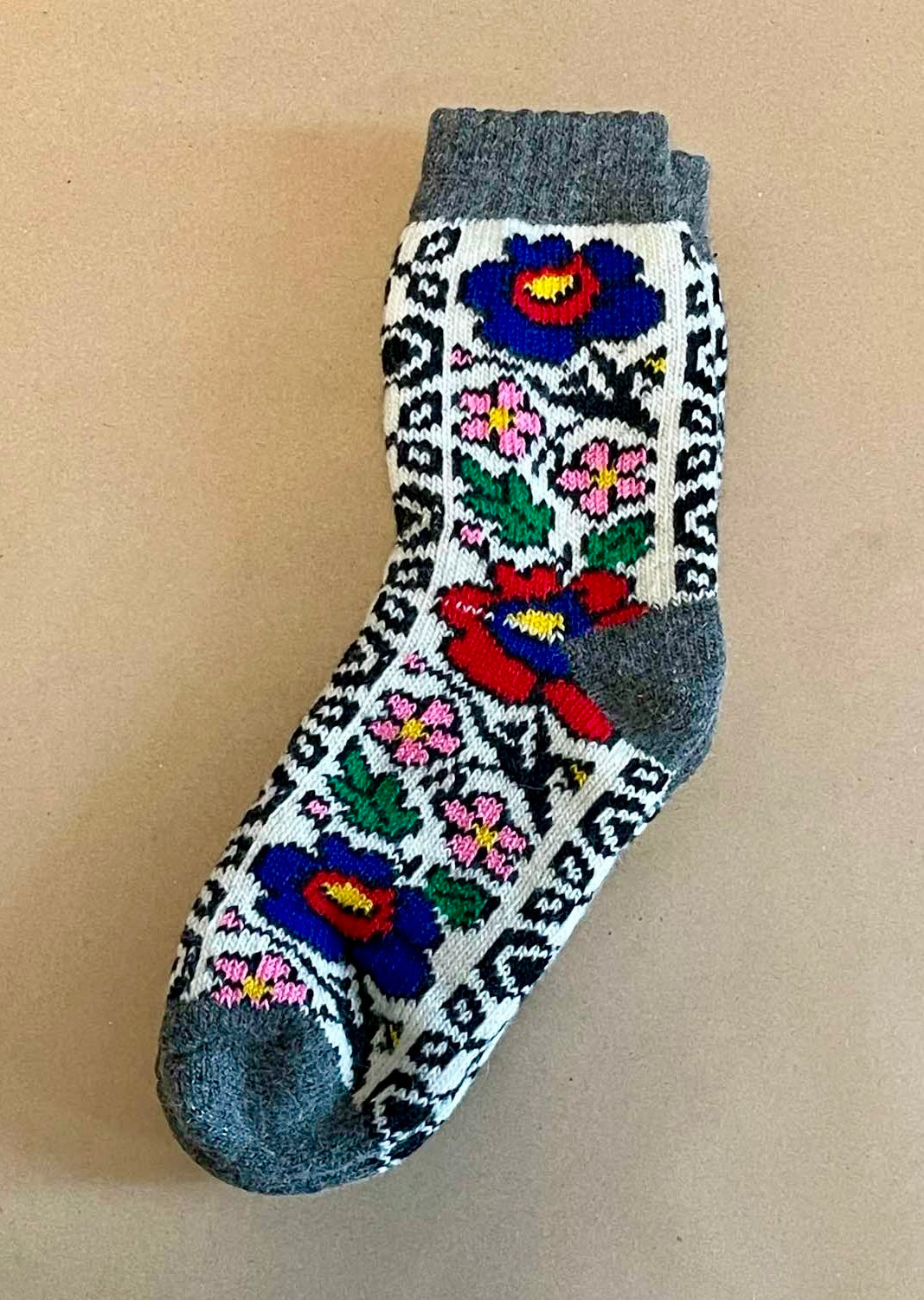 Cozy Ukrainian Wool Socks from Natural Wool