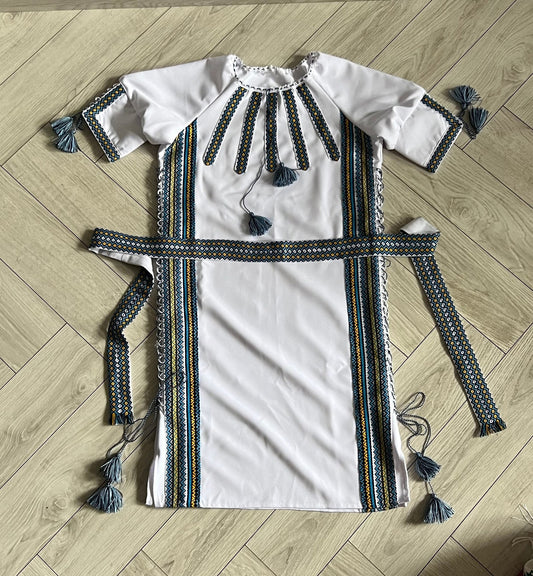 XXS-6XL Traditional Summer Ukrainian Embroidered Dress for Women