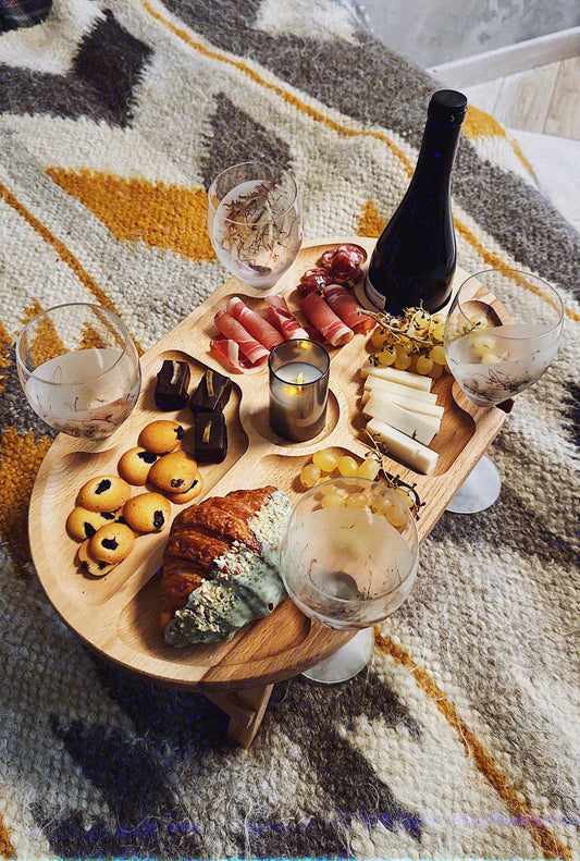 Large Wooden Folding Wine Tray – The Ultimate Gift for Wine Lovers Large Wooden Folding Picnic Table,