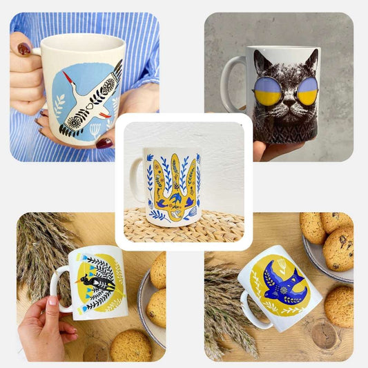 Ukrainian Art Print Mug – Celebrate Modern Ukrainian Art with Every Sip - 5 designs