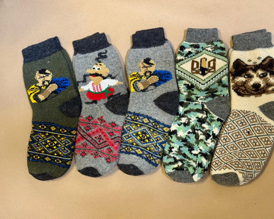 Artisan Handmade Wool Socks – Cozy Warm Thick Organic Wool Socks - 6 Designs