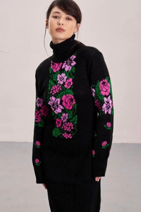 Oversize Long Sweater Pencil Dress, High Quality Long Sleeves Dress