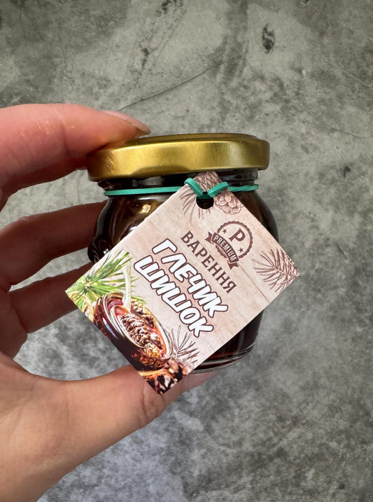 Artisan Handmade Pine Cone Jam Natural Ukrainian Herbal Preserve