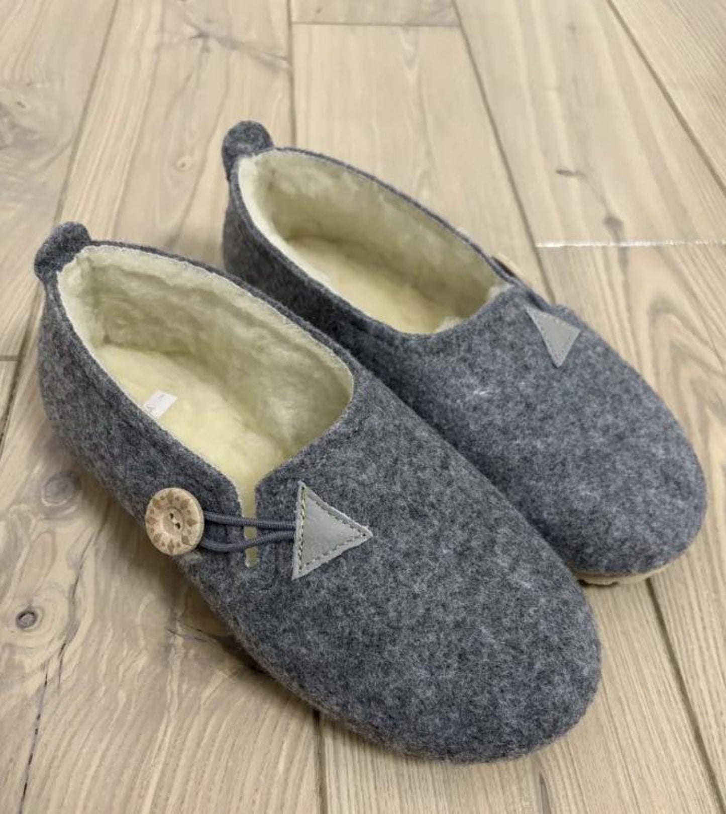 Natural Wool Home Slippers From Sheepskin