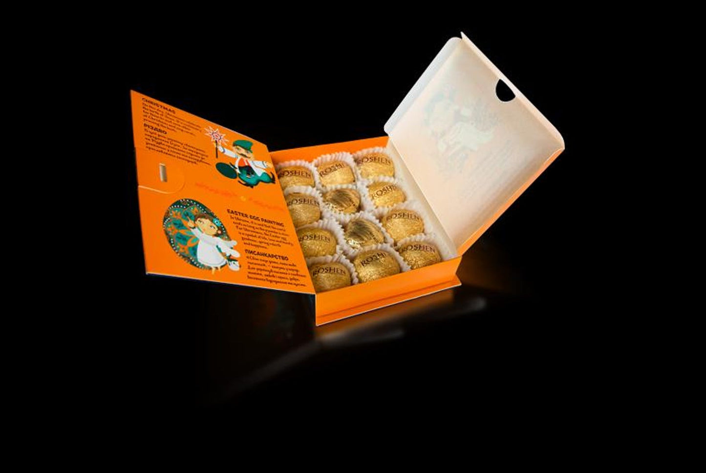 Signature Ukrainian Chocolate Traditions Gift Box with Praline and Truffle Sweets