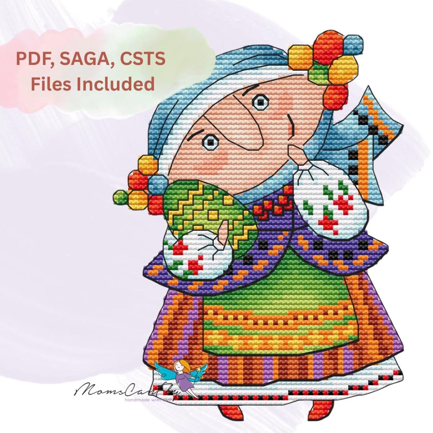 Ukrainian Artwork Cross Stitch Pattern PDF