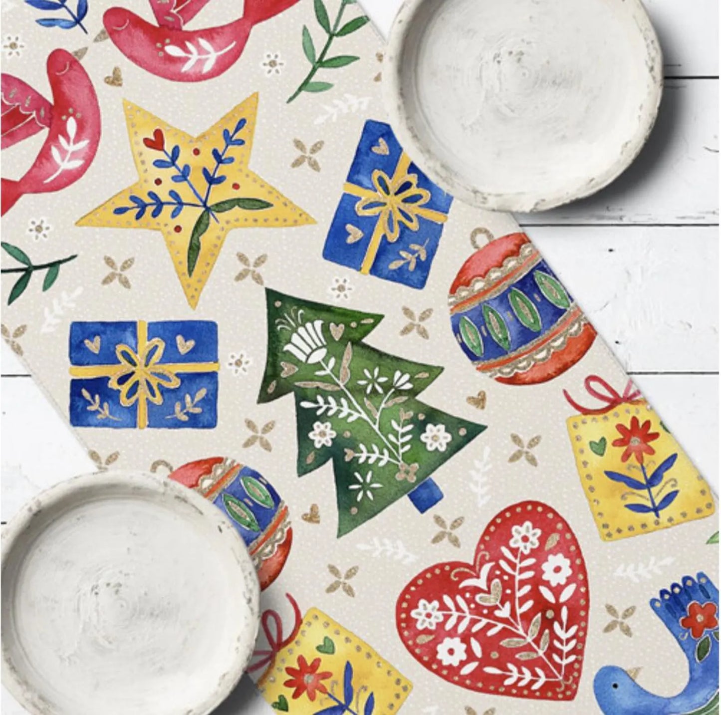 Joyful New Year Kitchen Table Runner