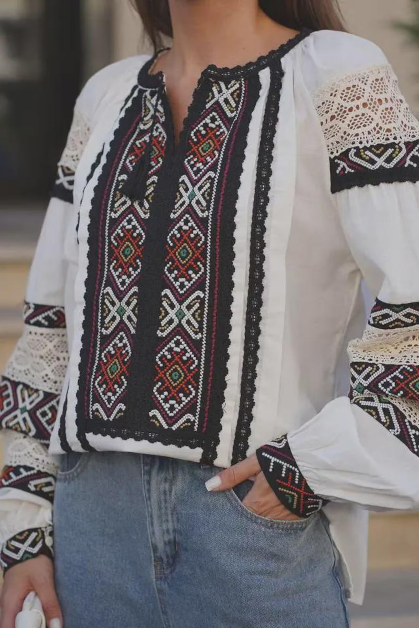 Traditional Ukrainian Embroidered Blouse Timeless Elegance with a Modern Twist