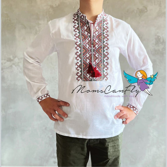 XXS-7XL Timeless Ukrainian Cotton Vyshyvanka Shirt for Men Modern Ukrainian Shirt