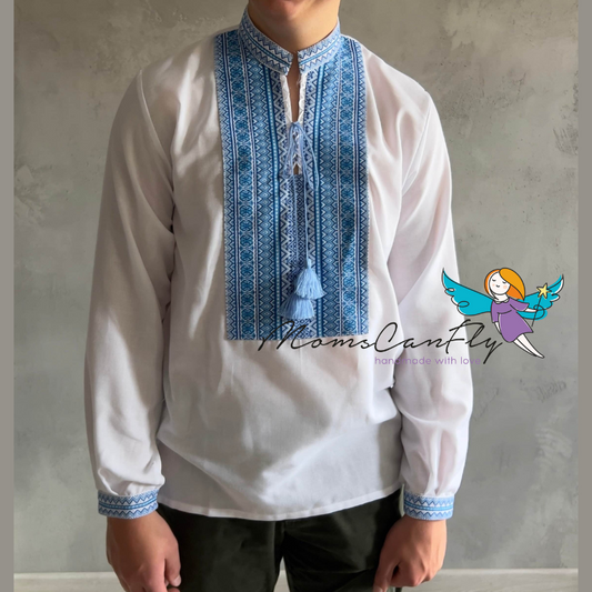XXS-7XL Long Sleeve Ukrainian Vyshyvanka Embroidered Shirt