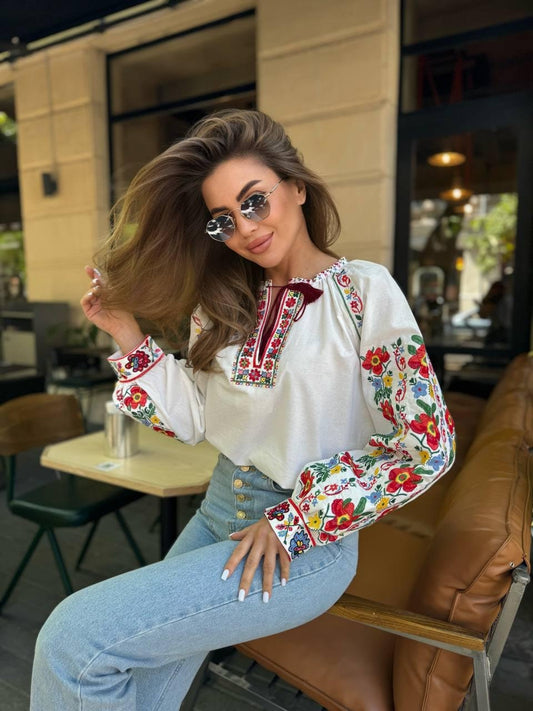 Beautiful Ukrainian Vyshyvanka Blouse Timeless Elegance with Cultural Roots