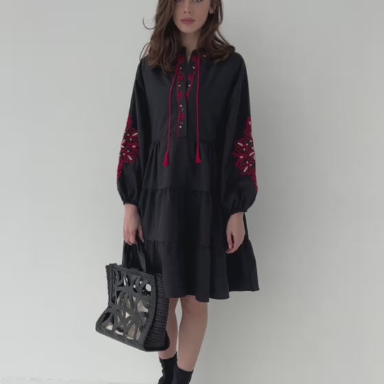 bohemian ukrainian dress
