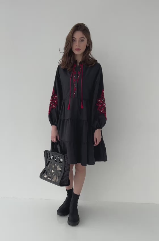 bohemian ukrainian dress