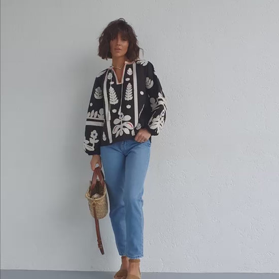 boho vyshyvanka blouse