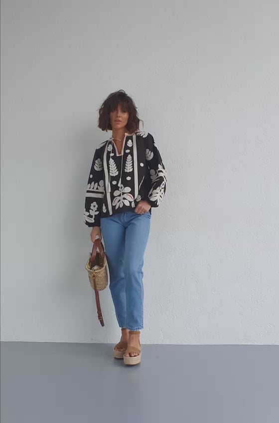 boho vyshyvanka blouse