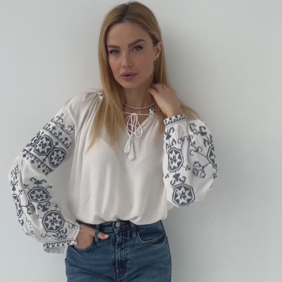 embroidered ukrainian blouse