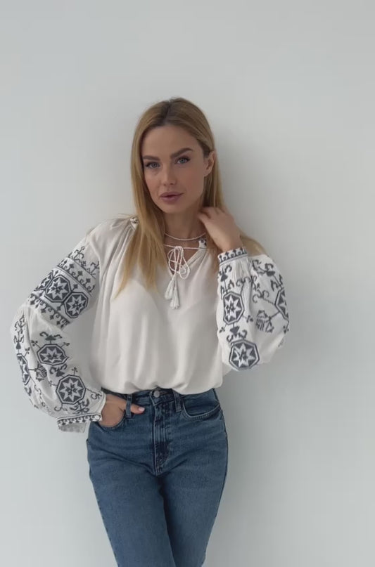 embroidered ukrainian blouse