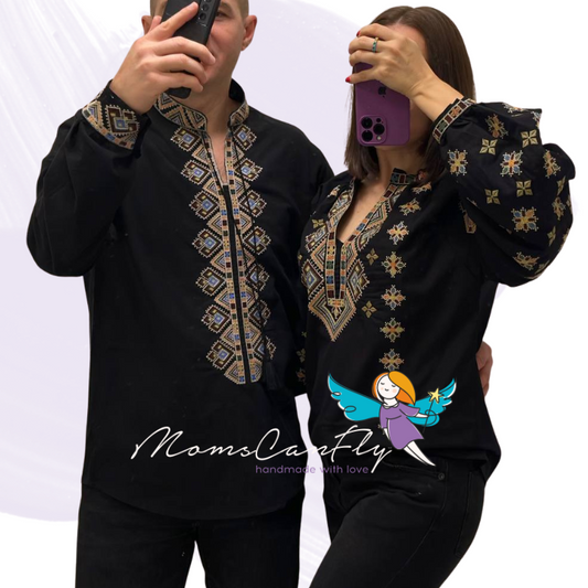 Black Embroidery Duo