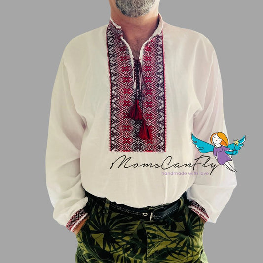 XXS - 7XL Ukrainian Embroidered Shirt Vyshyvanka Sorochka for Men